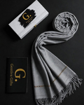 Luxury Grey Men's Shawl