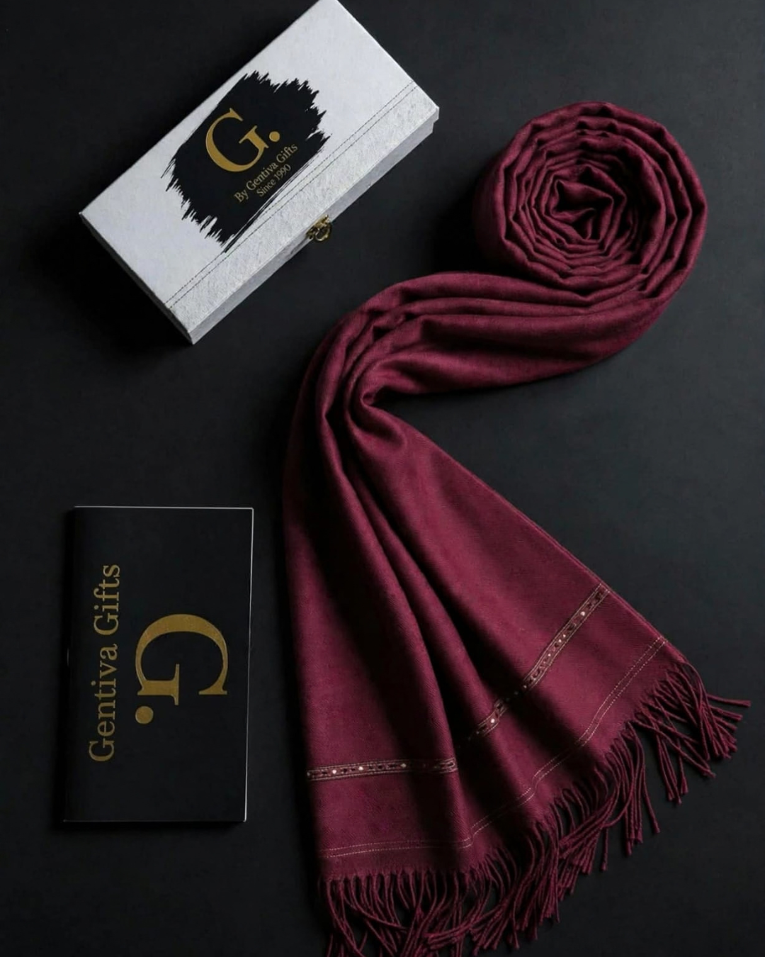 Luxury Red Men's Shawl